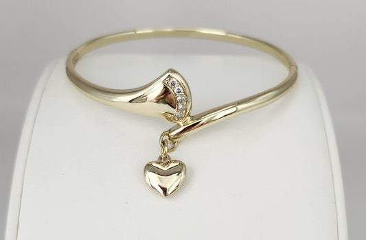 Pulsera rígida de corazón